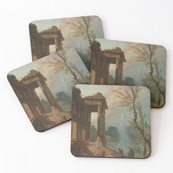 Item preview, The Portico of a Country Mansion by Hubert Robert designed and sold by Dead Artists Collective.