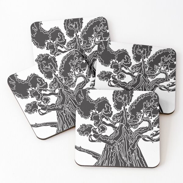 Item preview, Strangler Fig Tree Black and White Drawing designed and sold by BoldLineArt.