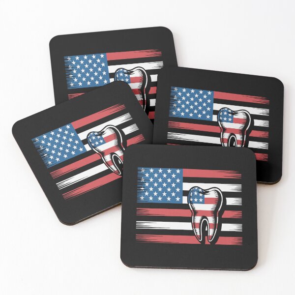 Item preview, 4th of July Dental Dentist Tooth Doctor Usa Flag designed and sold by Moxizz.