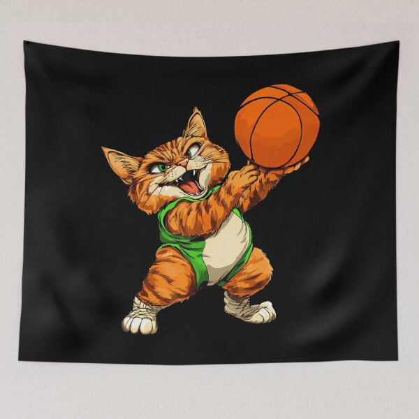 Item preview, Cat Basketball Playerbasketball Cat designed and sold by BeverlyBrenda.