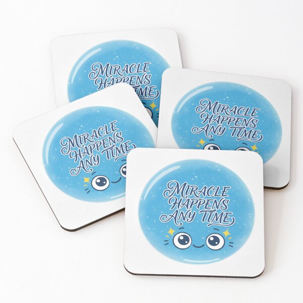 Item preview, Miracle Happens Anytime – Cute Kawaii Sparkle Face Design designed and sold by Ranrajshop.
