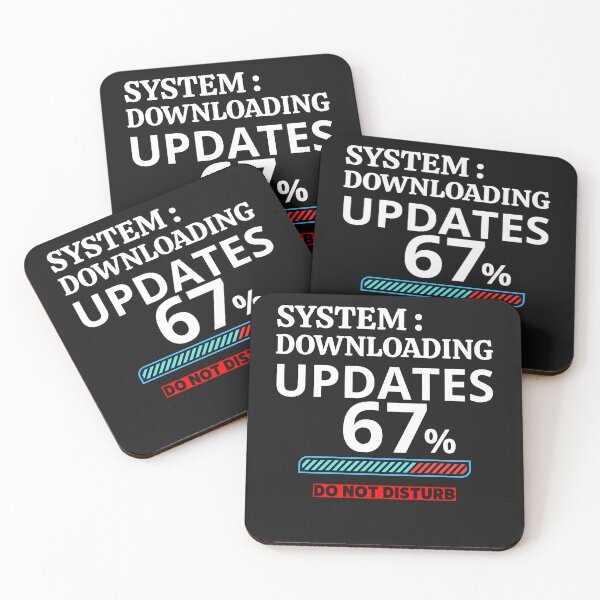 Item preview, System Downloading Updates 67% | Do Not Disturb: My Brain is Busy Tee designed and sold by axiksa10.