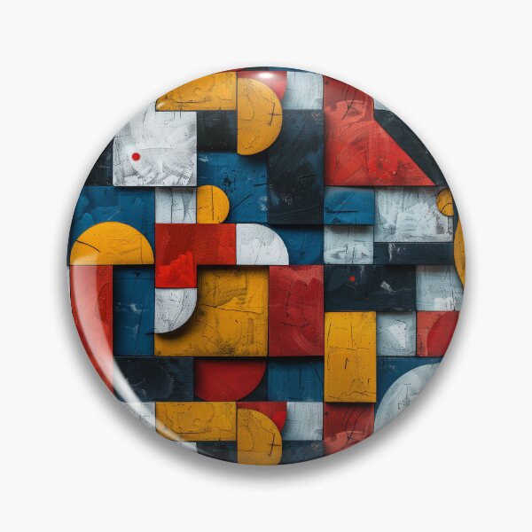 Item preview, Textured Abstract Mondrian Style Geometric Pattern designed and sold by NTGUILTY.