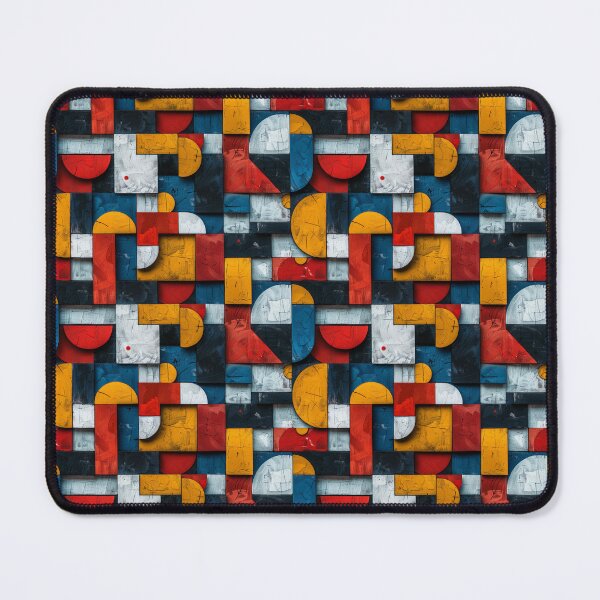 Item preview, Textured Abstract Mondrian Style Geometric Pattern designed and sold by NTGUILTY.