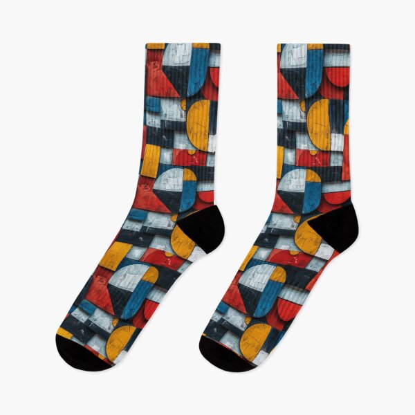 Item preview, Textured Abstract Mondrian Style Geometric Pattern designed and sold by NTGUILTY.
