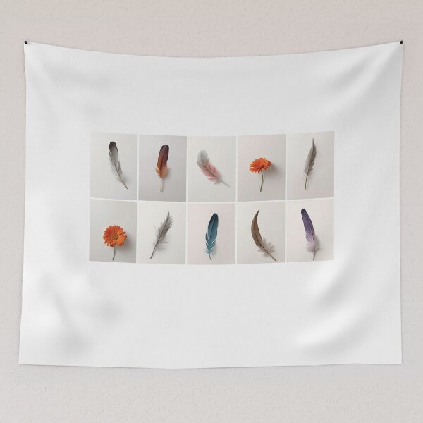 Item preview, flowers and feathers  designed and sold by Alchemic-Gifts.