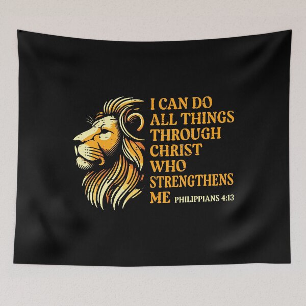Item preview, I Can Do All Things Through Him Lion Christian Kid designed and sold by TashiaJerrie.