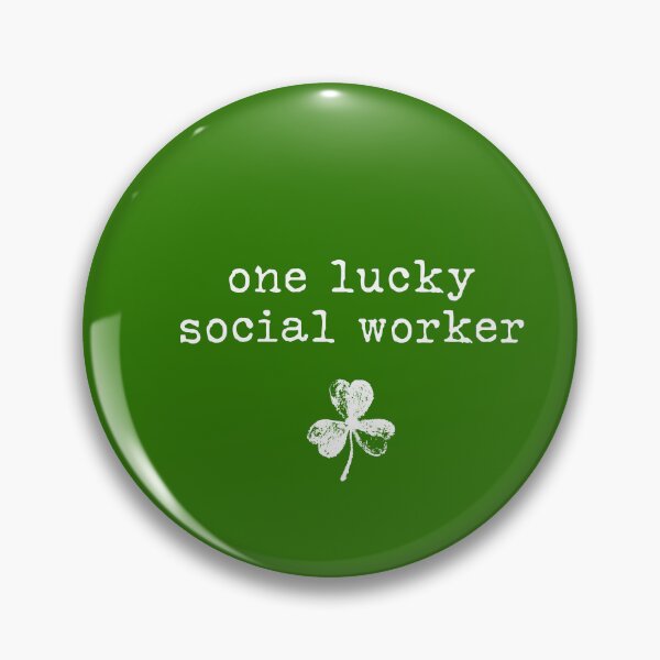 Item preview, One Lucky Social Worker – St. Patrick’s Day Minimalist Quote Design designed and sold by MyMomentShirt.