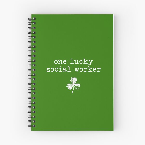 Item preview, One Lucky Social Worker – St. Patrick’s Day Minimalist Quote Design designed and sold by MyMomentShirt.