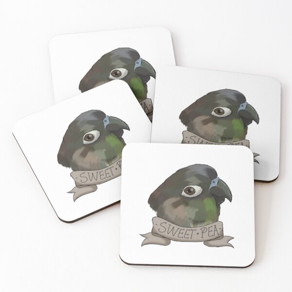 Item preview, Sweet Pea Green Cheek Conure designed and sold by MoodyItalianArt.