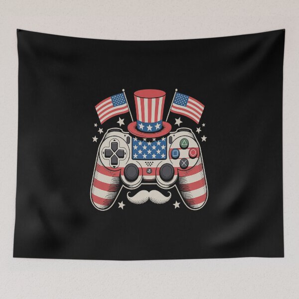 Item preview, 4th Of July Video Gamer US Flag Gaming Patriot Boys Kids Men designed and sold by Moxizz.