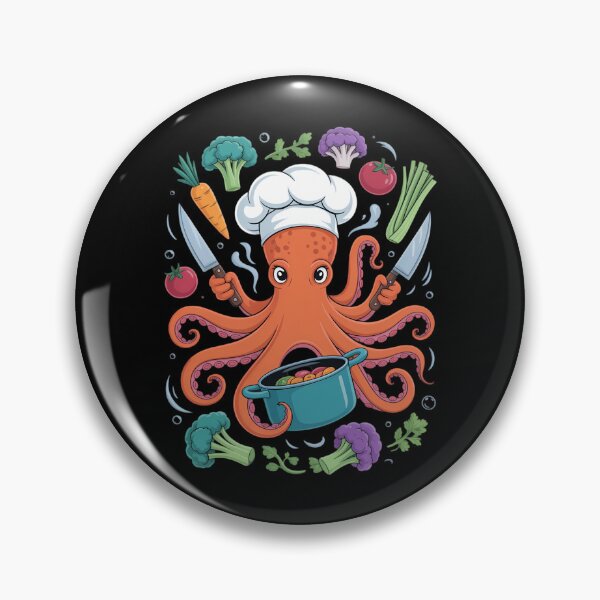 Artikelvorschau, Oktopus Lustiges Kochen Sous Chef Koch entworfen und verkauft von DentistLegal.
