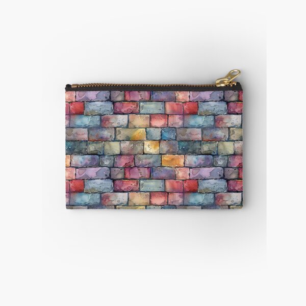 Item preview, Abstract Watercolor Multi-Color Brick Wall Pattern designed and sold by NTGUILTY.