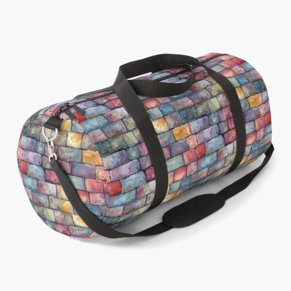 Item preview, Abstract Watercolor Multi-Color Brick Wall Pattern designed and sold by NTGUILTY.
