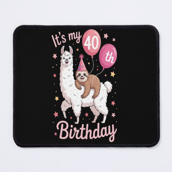 Item preview, 40 Years Old 40th Birthday Llama Sloth designed and sold by Moxizz.