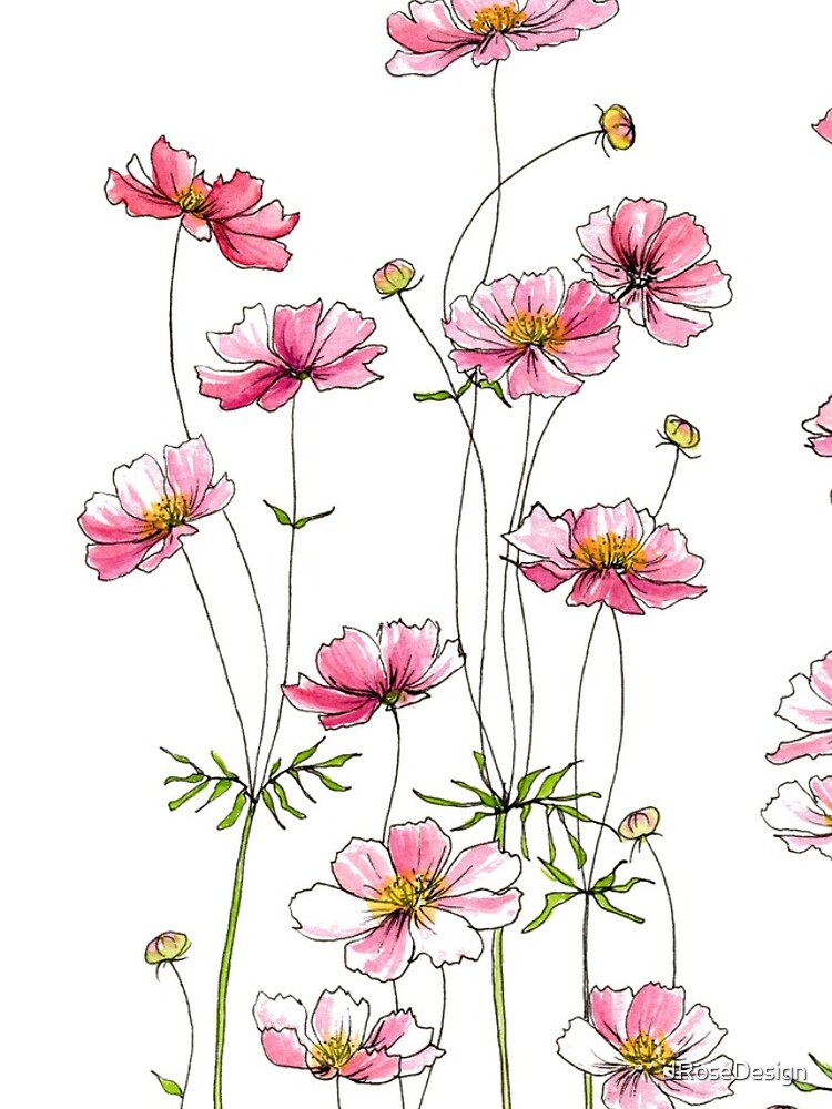 Pink Cosmos Flowers | iPhone Case