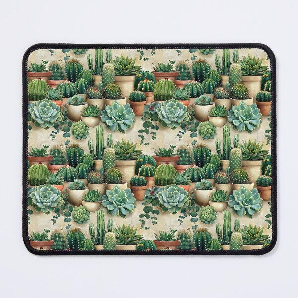 Item preview, Lush Potted Succulents and Cacti Botanical Pattern designed and sold by NTGUILTY.