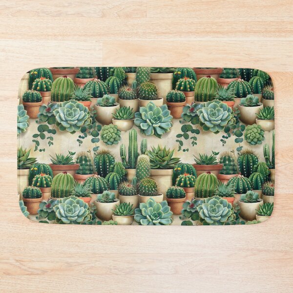 Item preview, Lush Potted Succulents and Cacti Botanical Pattern designed and sold by NTGUILTY.