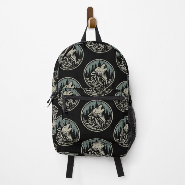 Item preview, Nature Camping Vintage Forest Wildlife Wolf Outdoor designed and sold by TashiaJerrie.