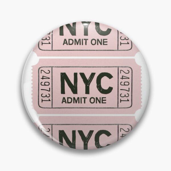 Item preview, nyc tickets pink designed and sold by mani's creations.