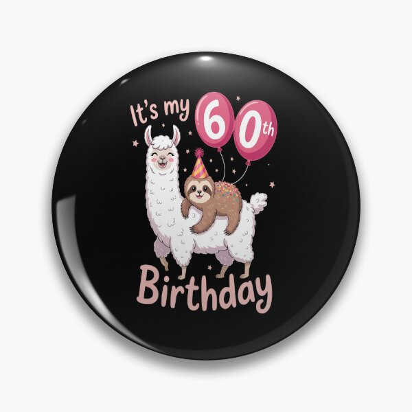 Item preview, 60 Years Old 60th Birthday Llama Sloth designed and sold by Moxizz.