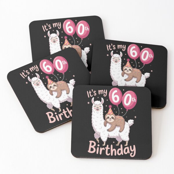 Item preview, 60 Years Old 60th Birthday Llama Sloth designed and sold by Moxizz.