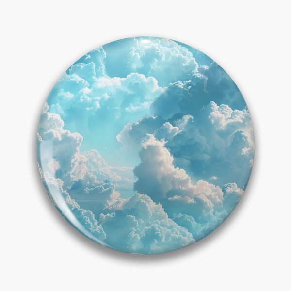 Item preview, Vibrant Blue Sky Fluffy Clouds Pattern designed and sold by NTGUILTY.