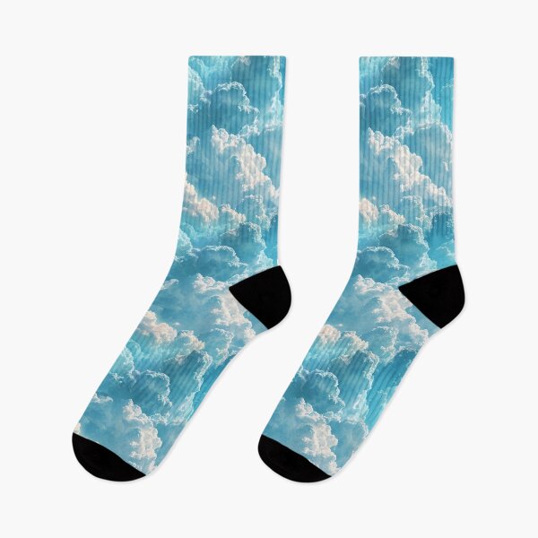 Item preview, Vibrant Blue Sky Fluffy Clouds Pattern designed and sold by NTGUILTY.