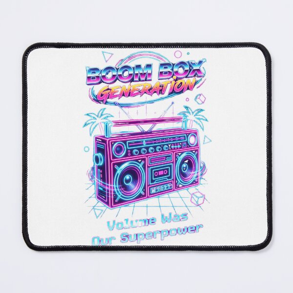 Item preview, Boom Box Generation Retro 80s Neon Boombox designed and sold by Quillway.