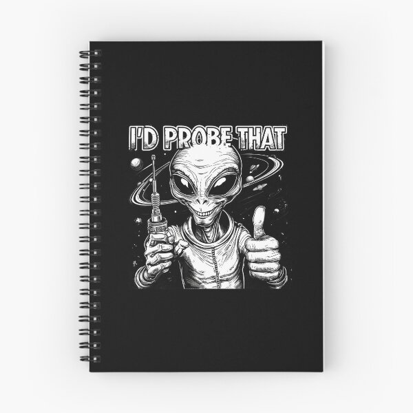 Item preview, Funny Alien I'D Probe That Ufo Space Humor Art designed and sold by BeverlyBrenda.
