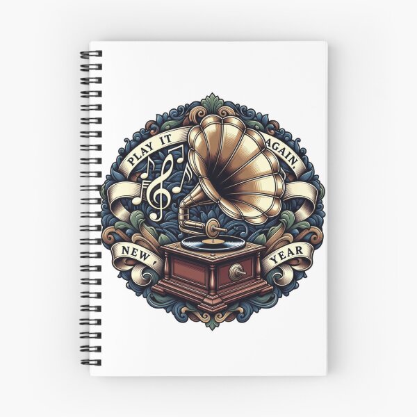 Item preview, Ornate Phonograph T-Shirt, Premium Vintage Record Graphic, New Year's Music Apparel designed and sold by YMLux.