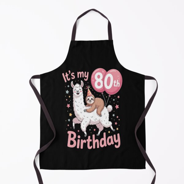 Item preview, 80 Years Old 80th Birthday Llama Sloth designed and sold by Moxizz.