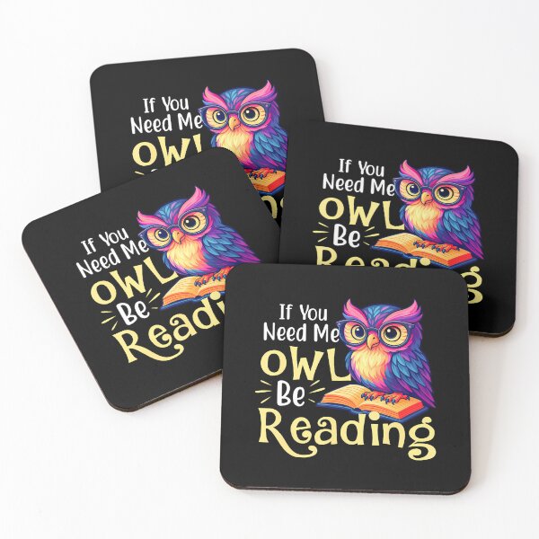Item preview, If You Need Me Owl Be Reading - Book Lover Reading Bookworm designed and sold by TommieJune.