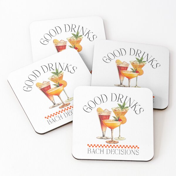 Item preview, Good Drinks, Bach Decisions – Bachelorette Cocktail Design designed and sold by NANursing.