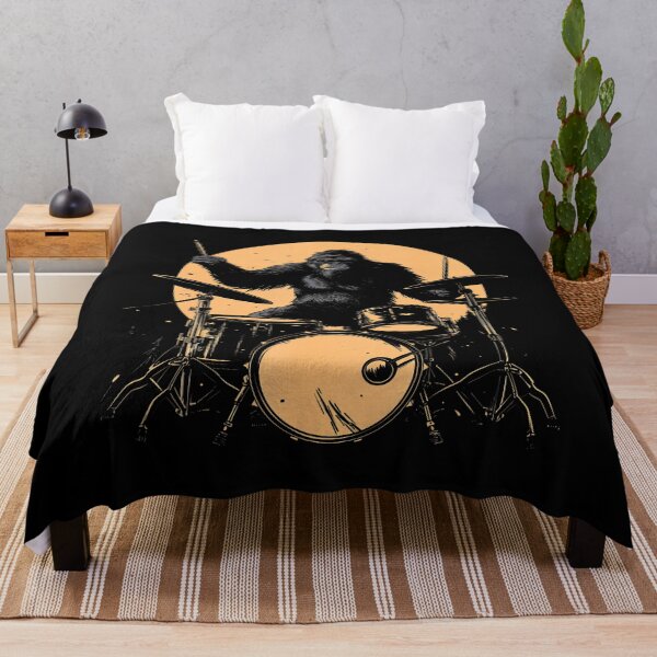 Item preview, Drummer Bigfoot Playing Drums Funny Sasquatch Drumming designed and sold by BarbaraLillie.