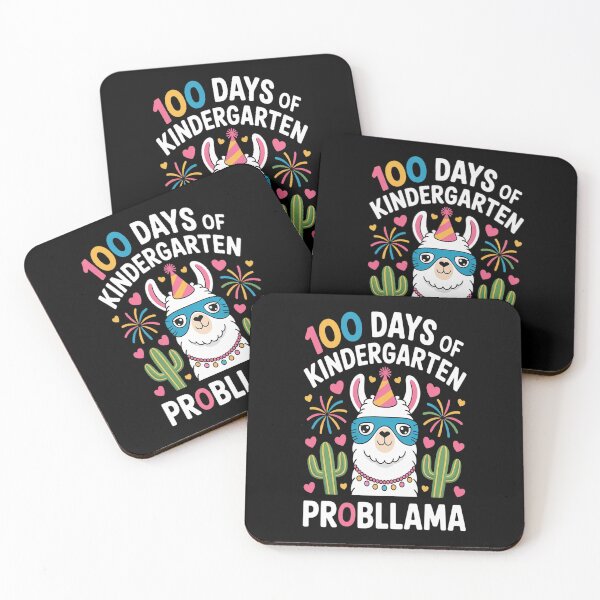 Item preview, 100 Days of Kindergarten No Probllama Llama designed and sold by Moxizz.
