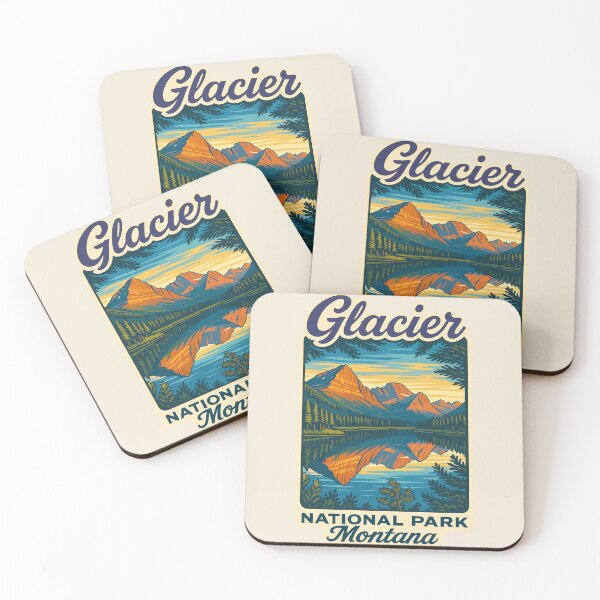Item preview, Glacier National Park Sticker designed and sold by Gideon Emmerich.