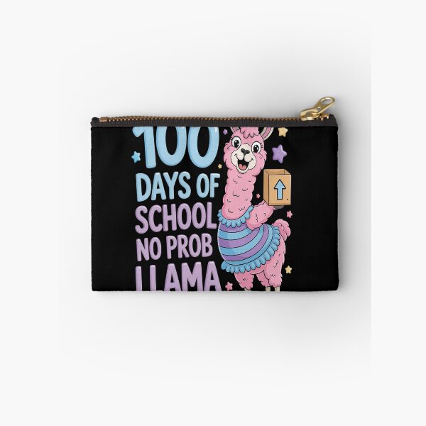 Item preview, 100 Days of School No Probllama Llama 100th day Gamers designed and sold by Moxizz.
