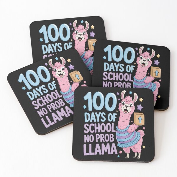Item preview, 100 Days of School No Probllama Llama 100th day Gamers designed and sold by Moxizz.