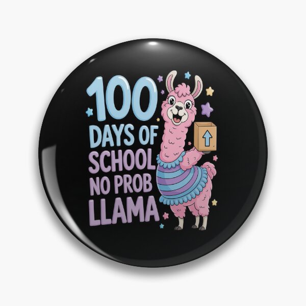 Item preview, 100 Days of School No Probllama Llama 100th day Gamers designed and sold by Moxizz.