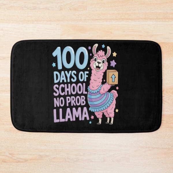 Item preview, 100 Days of School No Probllama Llama 100th day Gamers designed and sold by Moxizz.