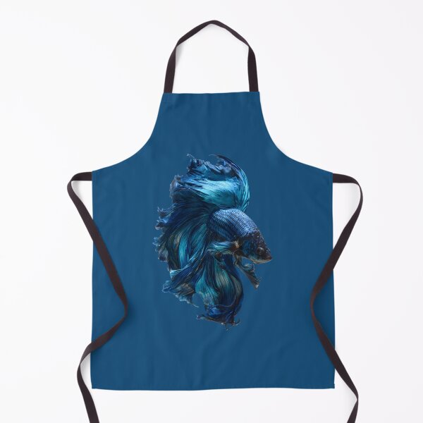 Item preview, Midnight Blue Betta Fish Siamese Fighting Fish, Dark Blue Veiltail with Metallic Shimmer designed and sold by meganohm.