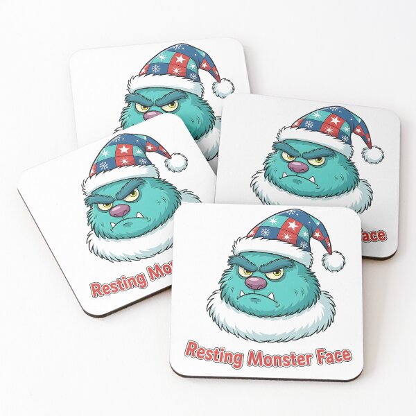 Item preview, Resting Monster Face - Funny Christmas Grumpy Monster Design designed and sold by SoulenCify.