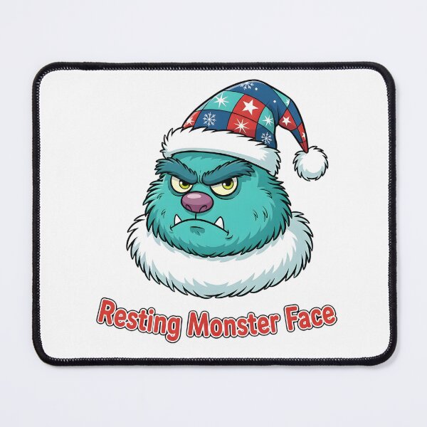 Item preview, Resting Monster Face - Funny Christmas Grumpy Monster Design designed and sold by SoulenCify.