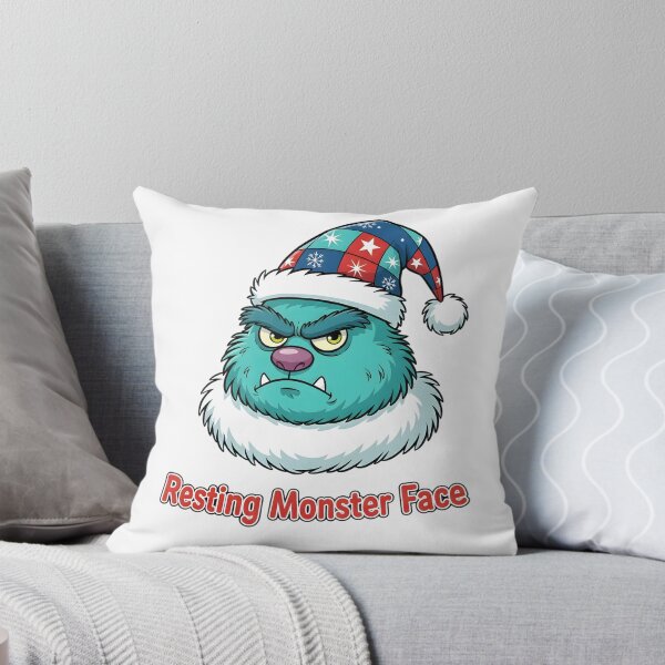 Item preview, Resting Monster Face - Funny Christmas Grumpy Monster Design designed and sold by SoulenCify.