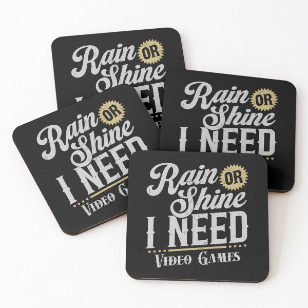 Item preview, Funny Gamer Rain Or Shine I Need Video Games designed and sold by SheilaAnjelica.