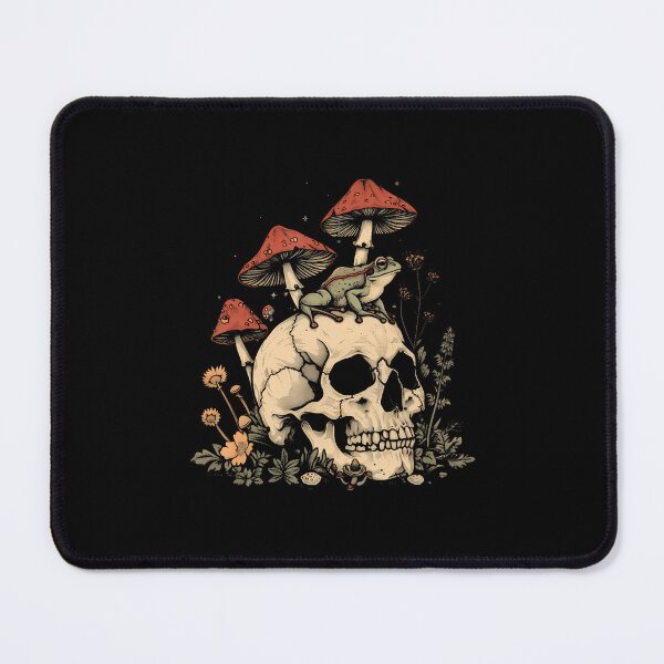 Item preview, Cottagecore Aesthetic Frog Skull Mushroom Witchy Floral designed and sold by RuthSheila.