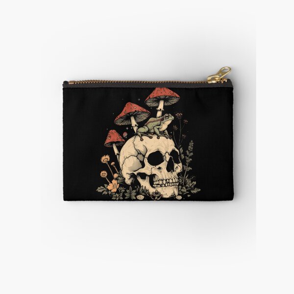 Item preview, Cottagecore Aesthetic Frog Skull Mushroom Witchy Floral designed and sold by RuthSheila.