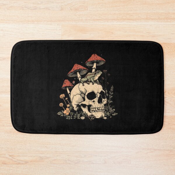 Item preview, Cottagecore Aesthetic Frog Skull Mushroom Witchy Floral designed and sold by RuthSheila.