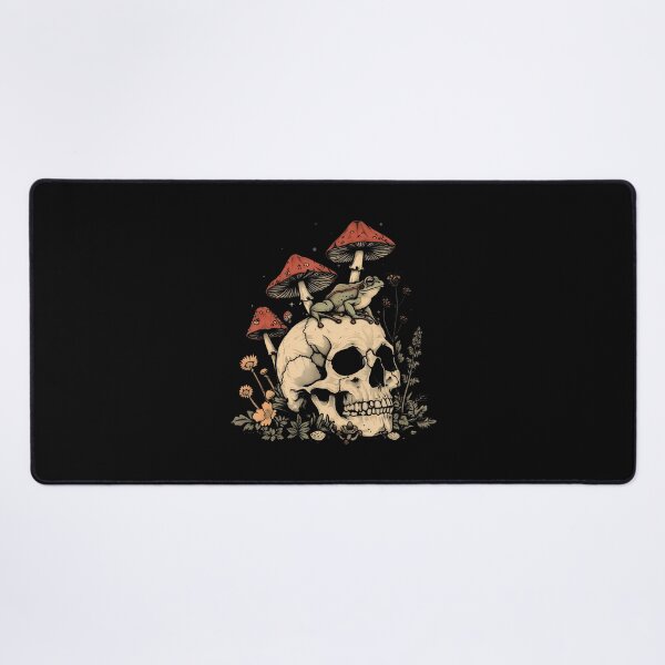Item preview, Cottagecore Aesthetic Frog Skull Mushroom Witchy Floral designed and sold by RuthSheila.
